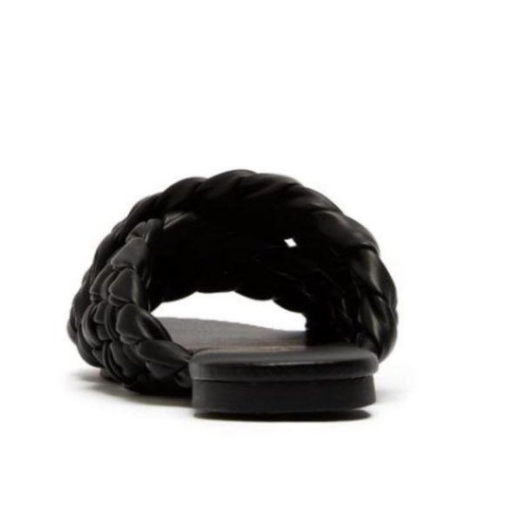 !! NEW !! Braided Slide Sandals in Black - Picture 4 of 4